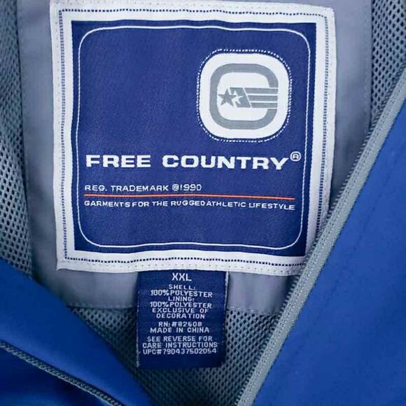 Free Country Windbreaker Jacket Hooded Soft Shell Men XXL Zip Up Pockets - Picture 5 of 7
